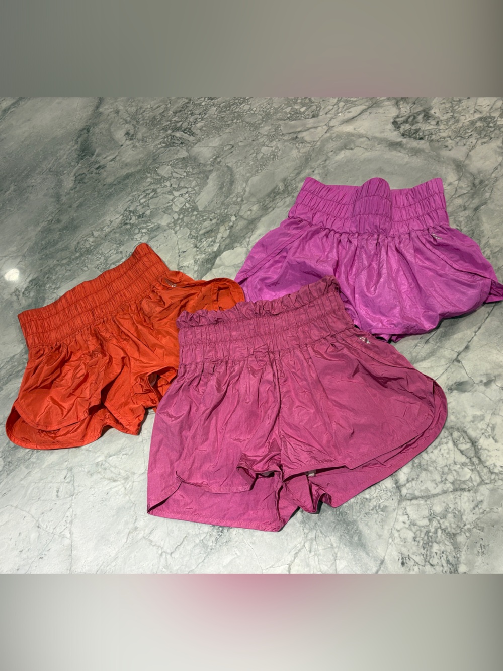 FP Movement by Free People Bubble Athletic Shorts in Magenta, Pink & Orange